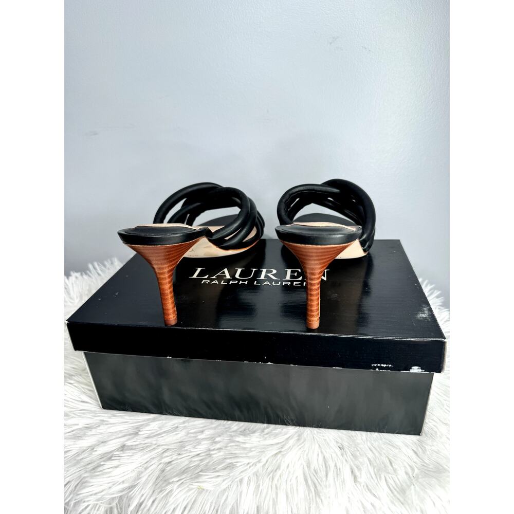 LAUREN RALPH LAUREN Liliana Sandals Black Size 9.5 NEW - Picture 7 of 9